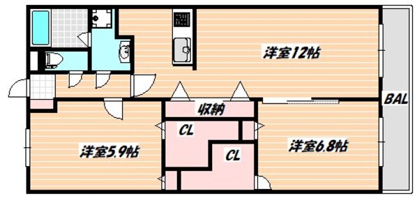 grandjute（グランジュテ）の物件間取画像